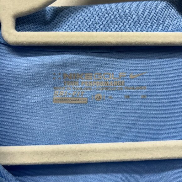 Nike Golf Dri-Fit Tour Performance Polo Shirt Blue White XL - Picture 2 of 8